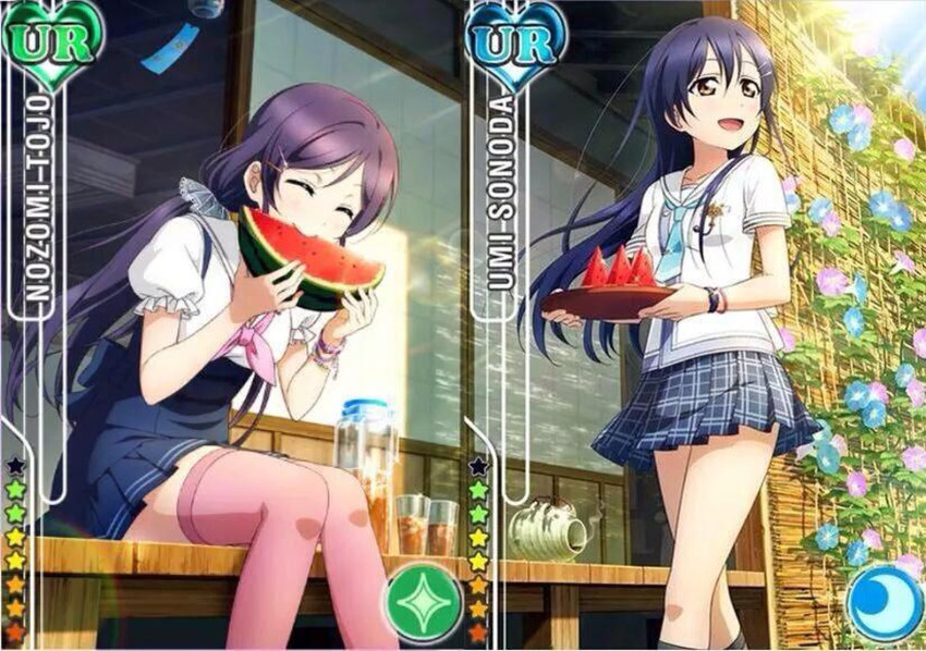 tojo nozomi and sonoda umi (love live! and 2 more)