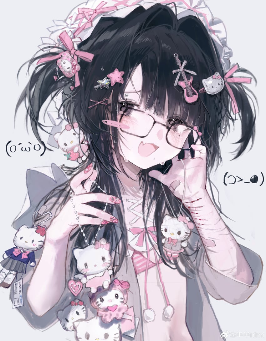 hello kitty (original and 2 more) drawn by banbanimi