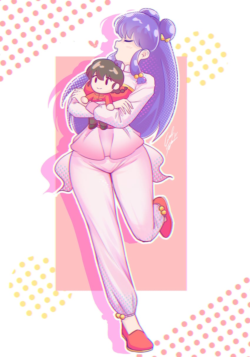 shampoo and saotome ranma (ranma 1/2) drawn by geraldjess1