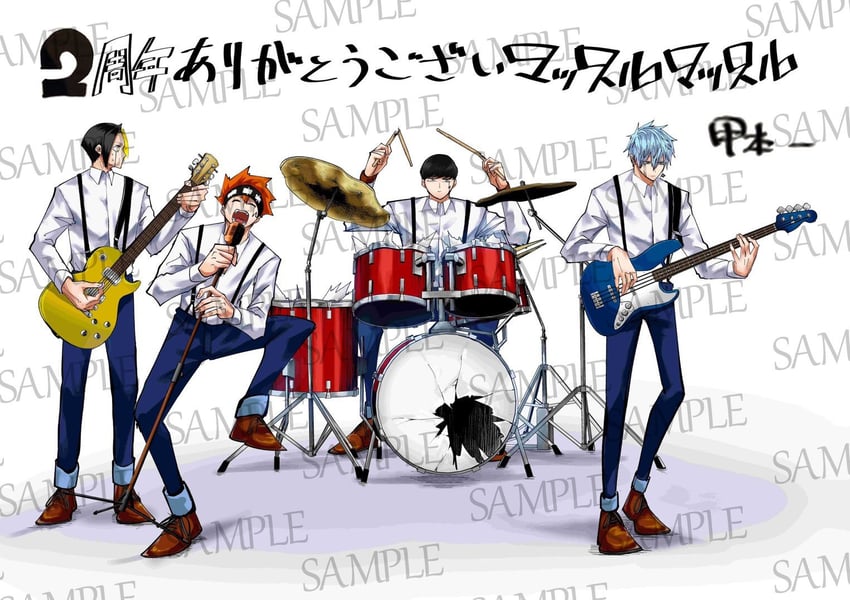 mash burnedead, finn ames, lance crown, and daut barret (mashle)