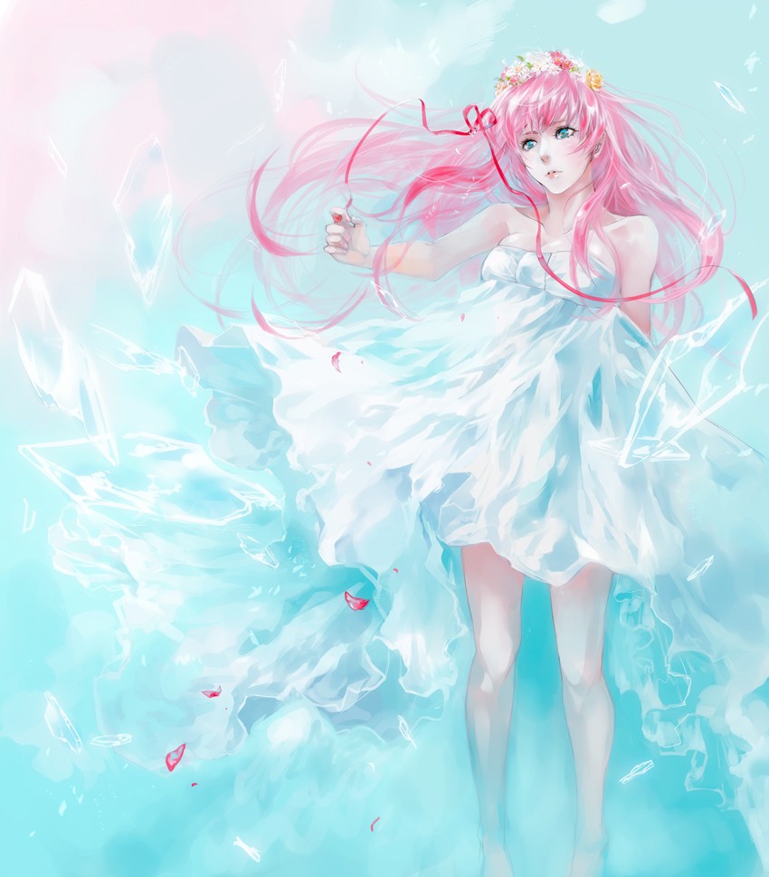 megurine luka (vocaloid and 1 more) drawn by siyouko