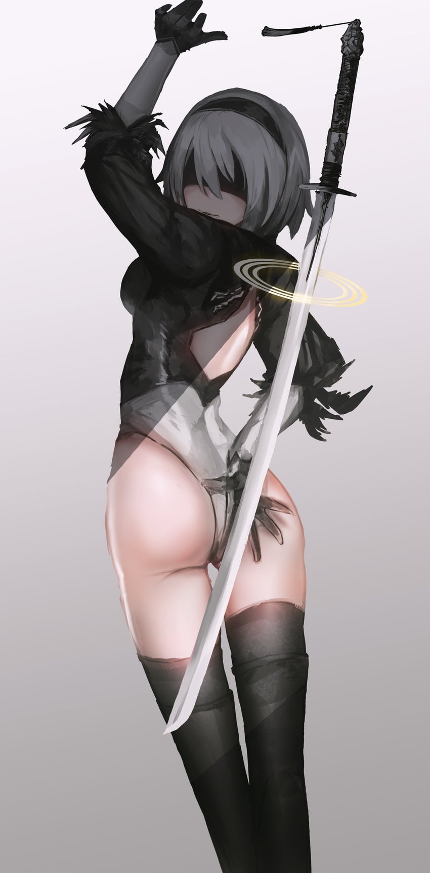 2b (nier and 1 more) drawn by advarcher