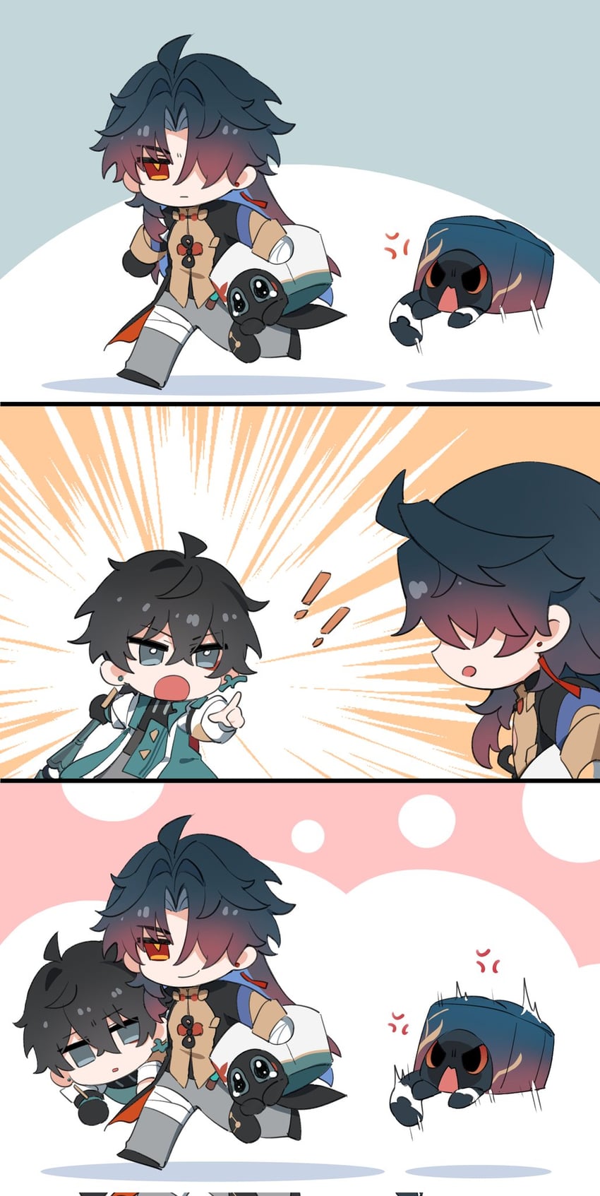 dan heng and blade (honkai and 1 more) drawn by wenyue_00