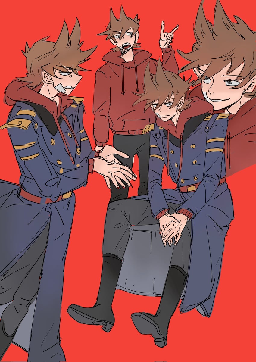 tord and future tord (eddsworld) drawn by kuangzihaixing