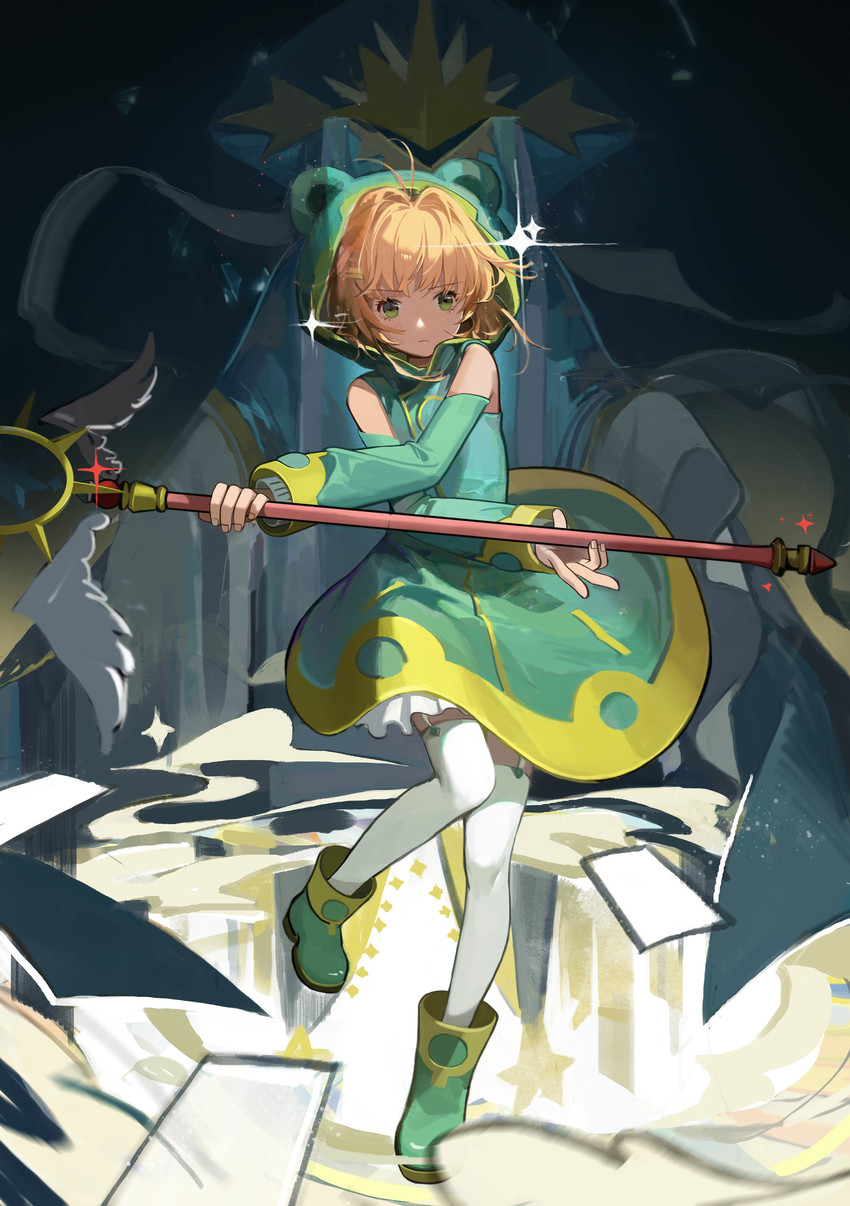 kinomoto sakura (cardcaptor sakura and 1 more) drawn by yukuso_(dabiandang)