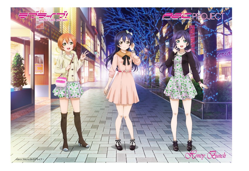 tojo nozomi, sonoda umi, and hoshizora rin (love live! and 1 more) drawn by murota_yuuhei