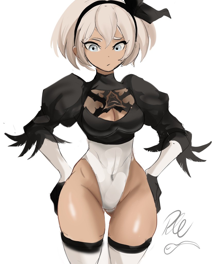 2b and bea (pokemon and 3 more) drawn by rakeemspoon