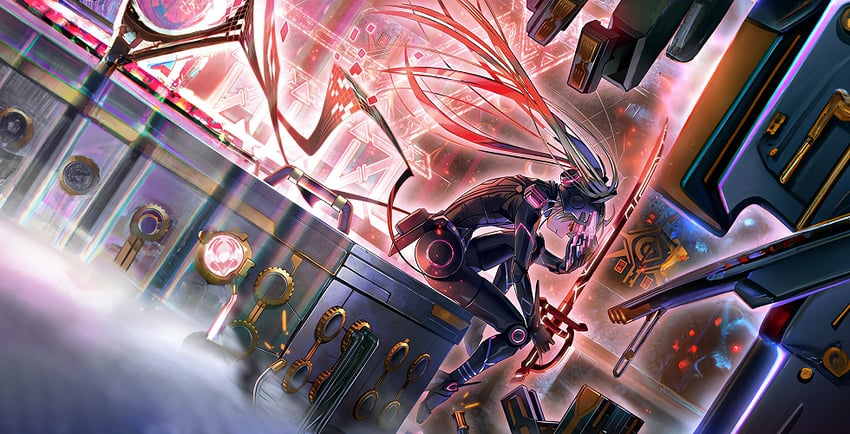 sky striker ace - roze (yu-gi-oh!) drawn by soaringkira
