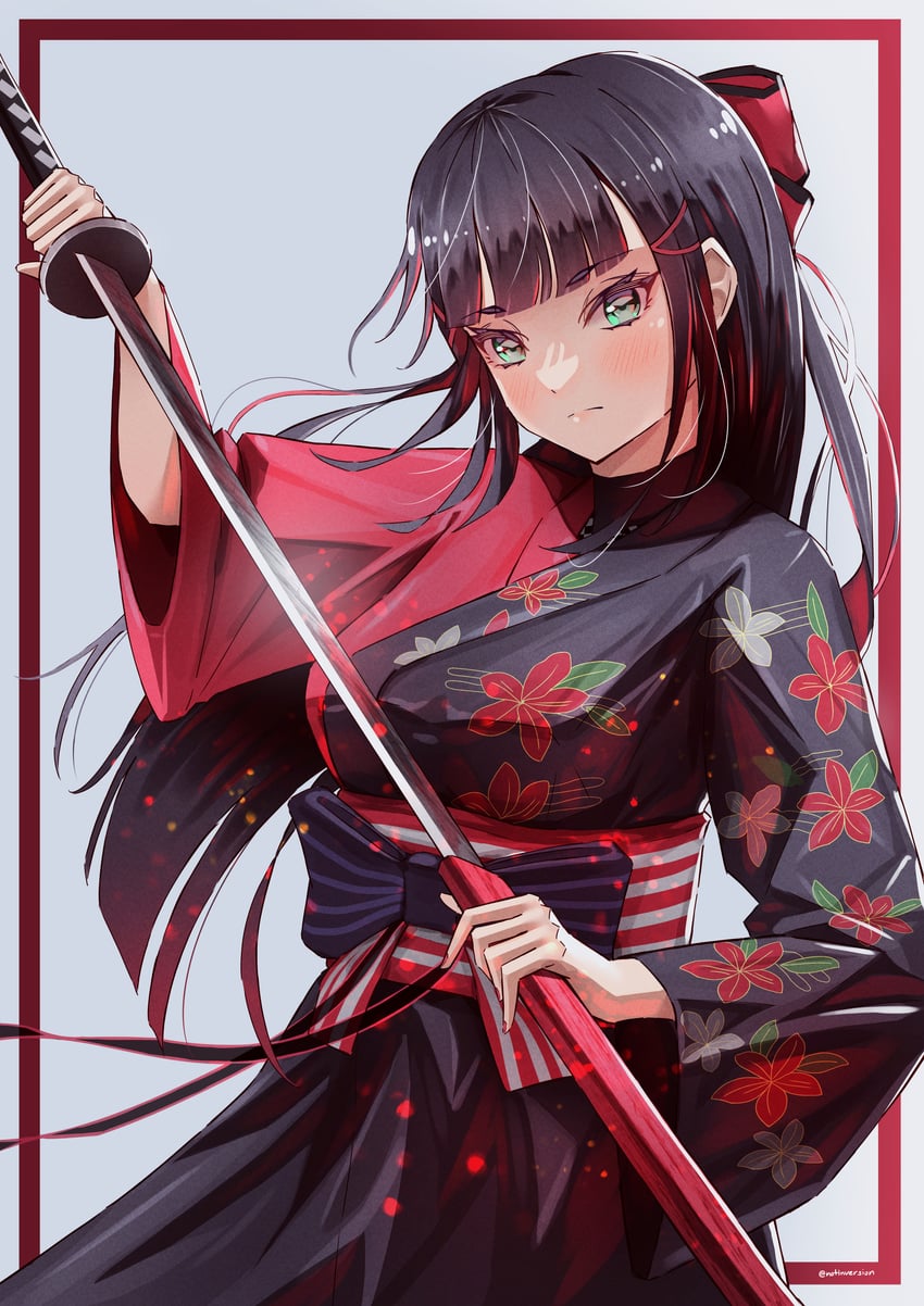 kurosawa dia (love live! and 1 more) drawn by notinversion