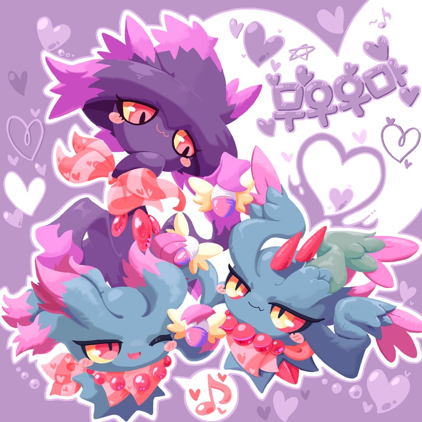mismagius, misdreavus, and flutter mane (pokemon and 1 more) drawn by ttrtag