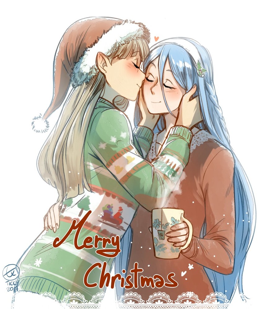 female corrin and azura (fire emblem and 1 more) drawn by ticcy