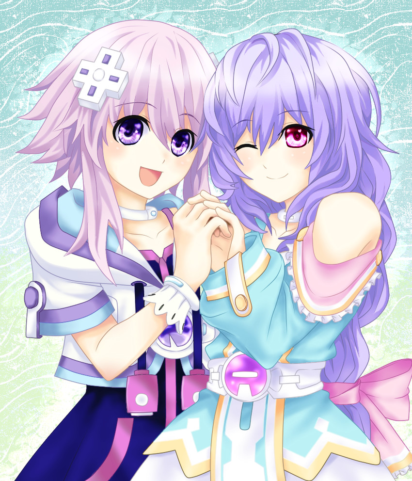 neptune and pururut (neptune and 1 more) drawn by aterumichino