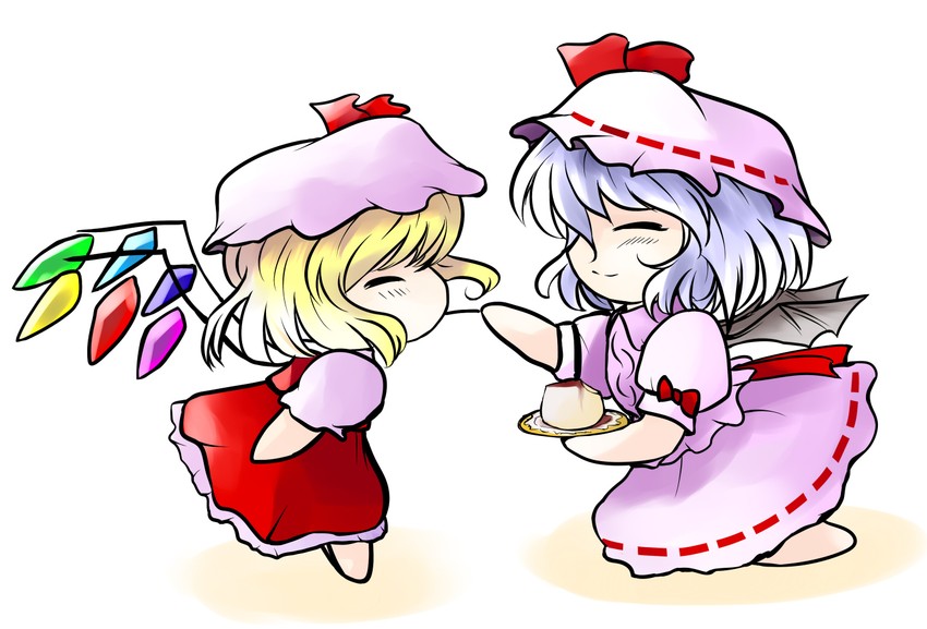 remilia scarlet and flandre scarlet (touhou) drawn by yume_shokunin
