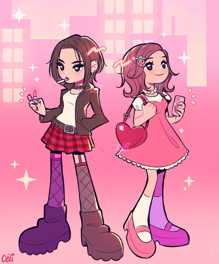 osaki nana and komatsu nana (nana) drawn by pianta_celi