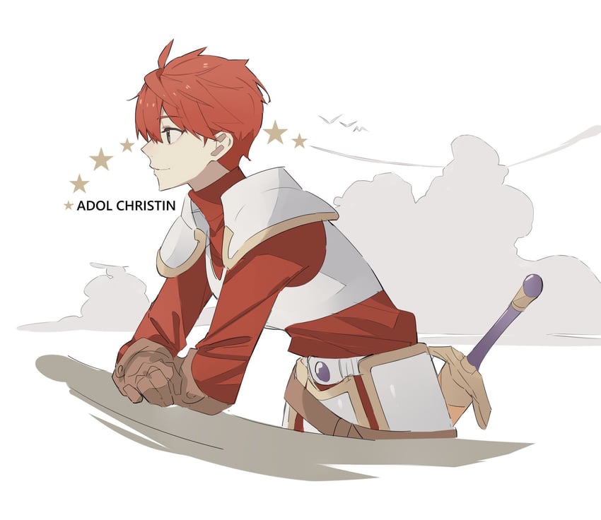 adol christin (ys and 1 more) drawn by george_man