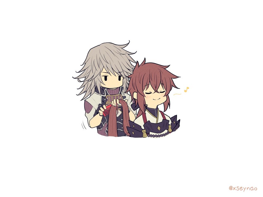 lora and jin (xenoblade chronicles and 2 more) drawn by mochimochi_(xseynao)