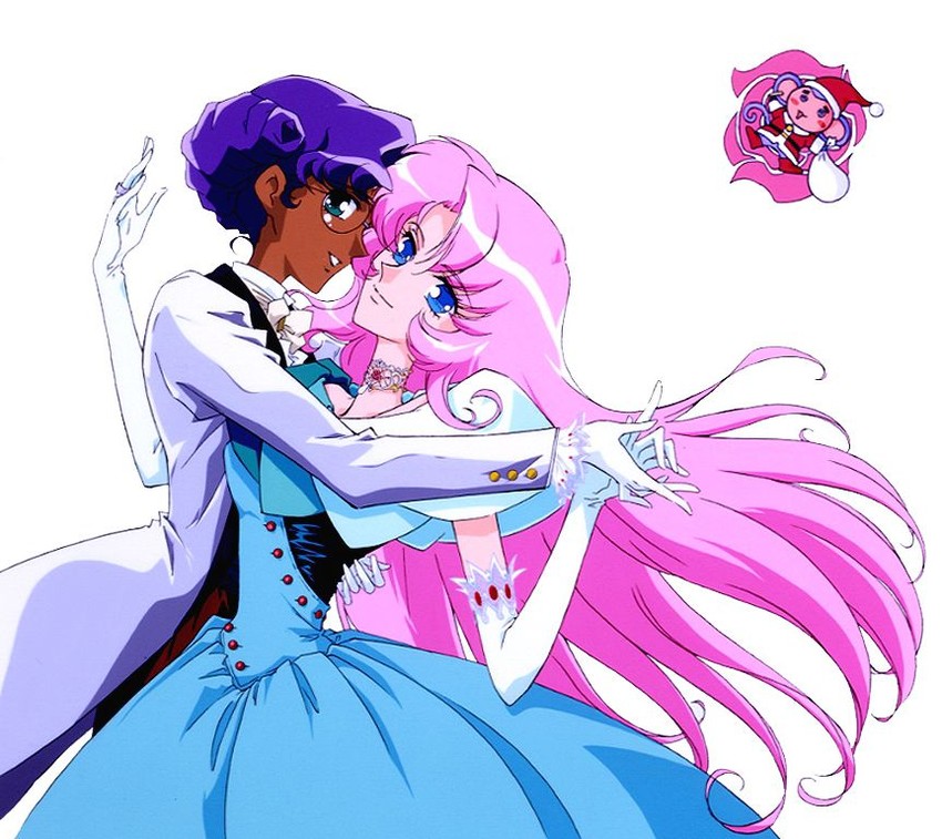 tenjou utena, himemiya anthy, and chu chu (shoujo kakumei utena)