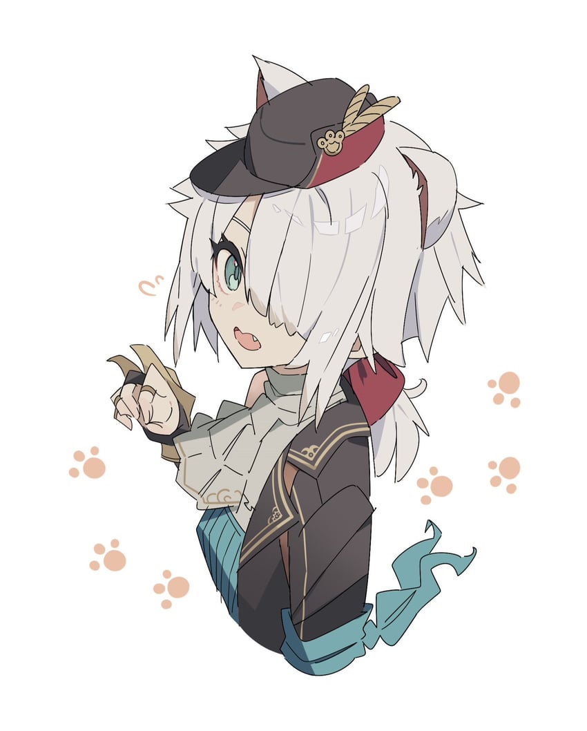 white cat (ys and 1 more) drawn by george_man