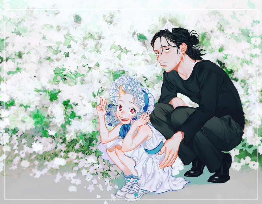 aizawa shota and eri (boku no hero academia) drawn by oru_2ji