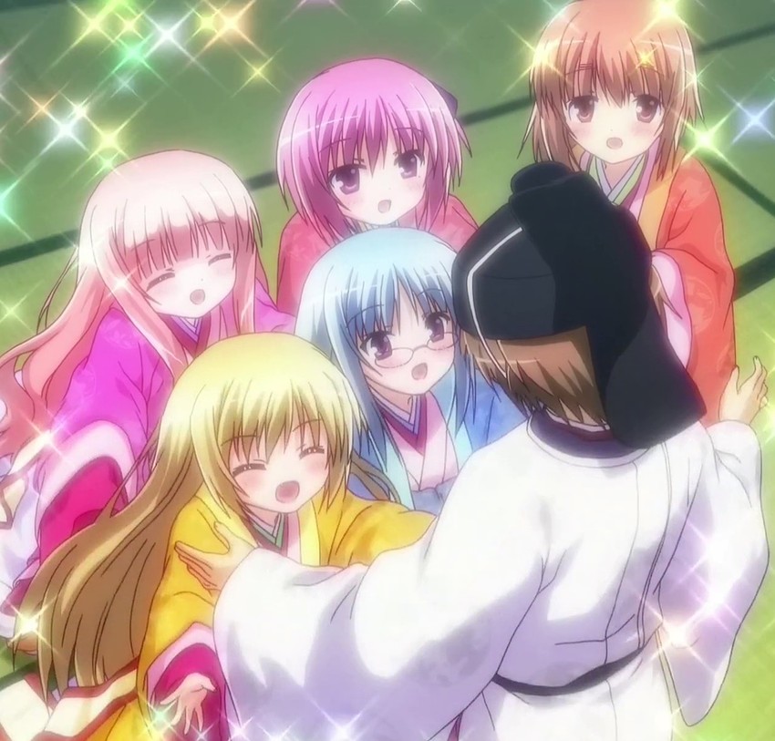 minato tomoka, hakamada hinata, misawa maho, nagatsuka saki, kashii airi, and 1 more (rou-kyuu-bu!)