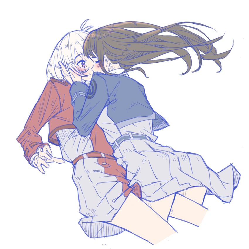 nishikigi chisato and inoue takina (lycoris recoil) drawn by anjuro_zeeku