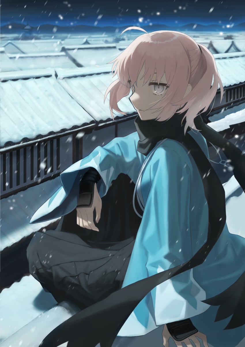 okita souji (fate and 1 more) drawn by henoaokamoheji