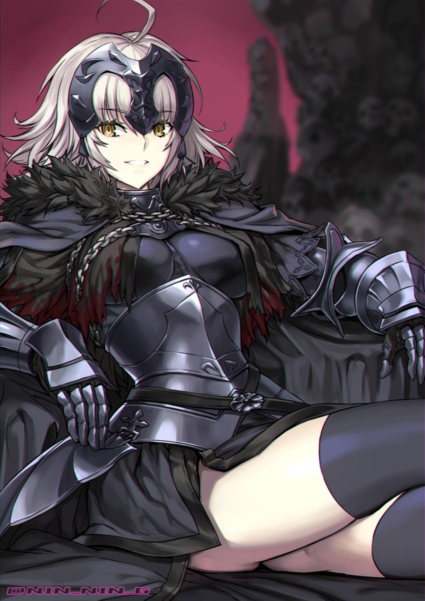 jeanne d'arc alter (fate and 1 more) drawn by ninnin_(shishitou)