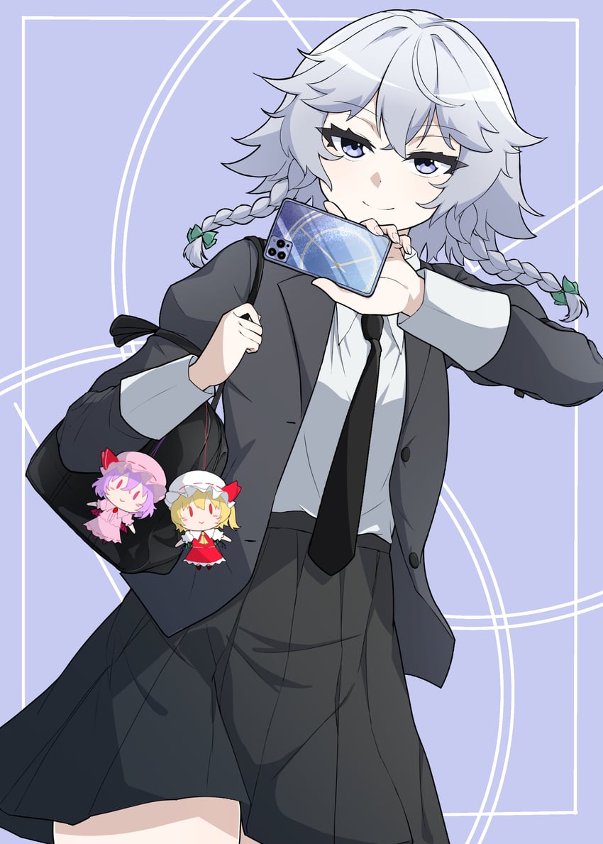 remilia scarlet, flandre scarlet, and izayoi sakuya (touhou) drawn by tenx2_1341