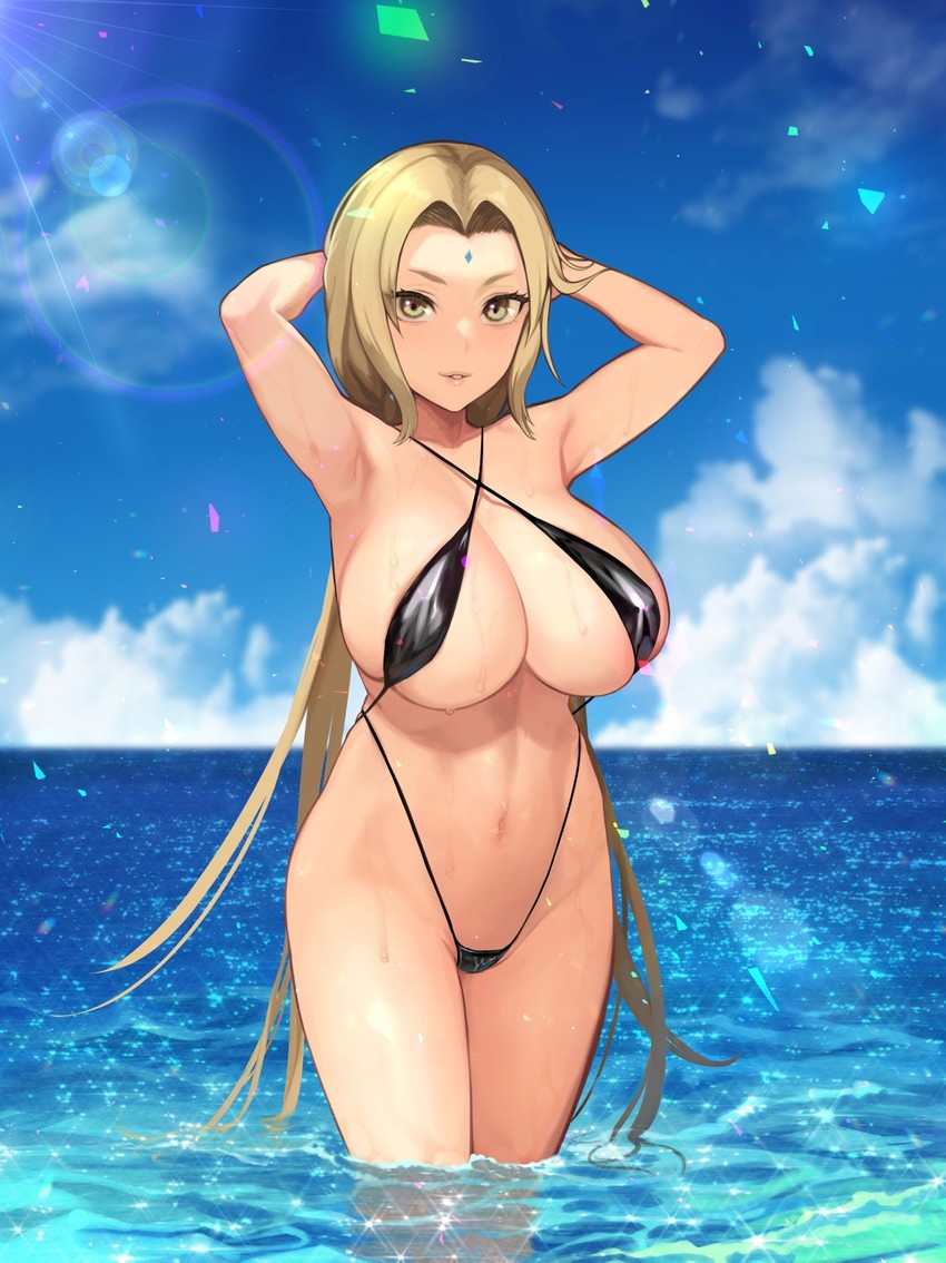 tsunade (naruto and 1 more) drawn by yuzuriha_(active_homing)
