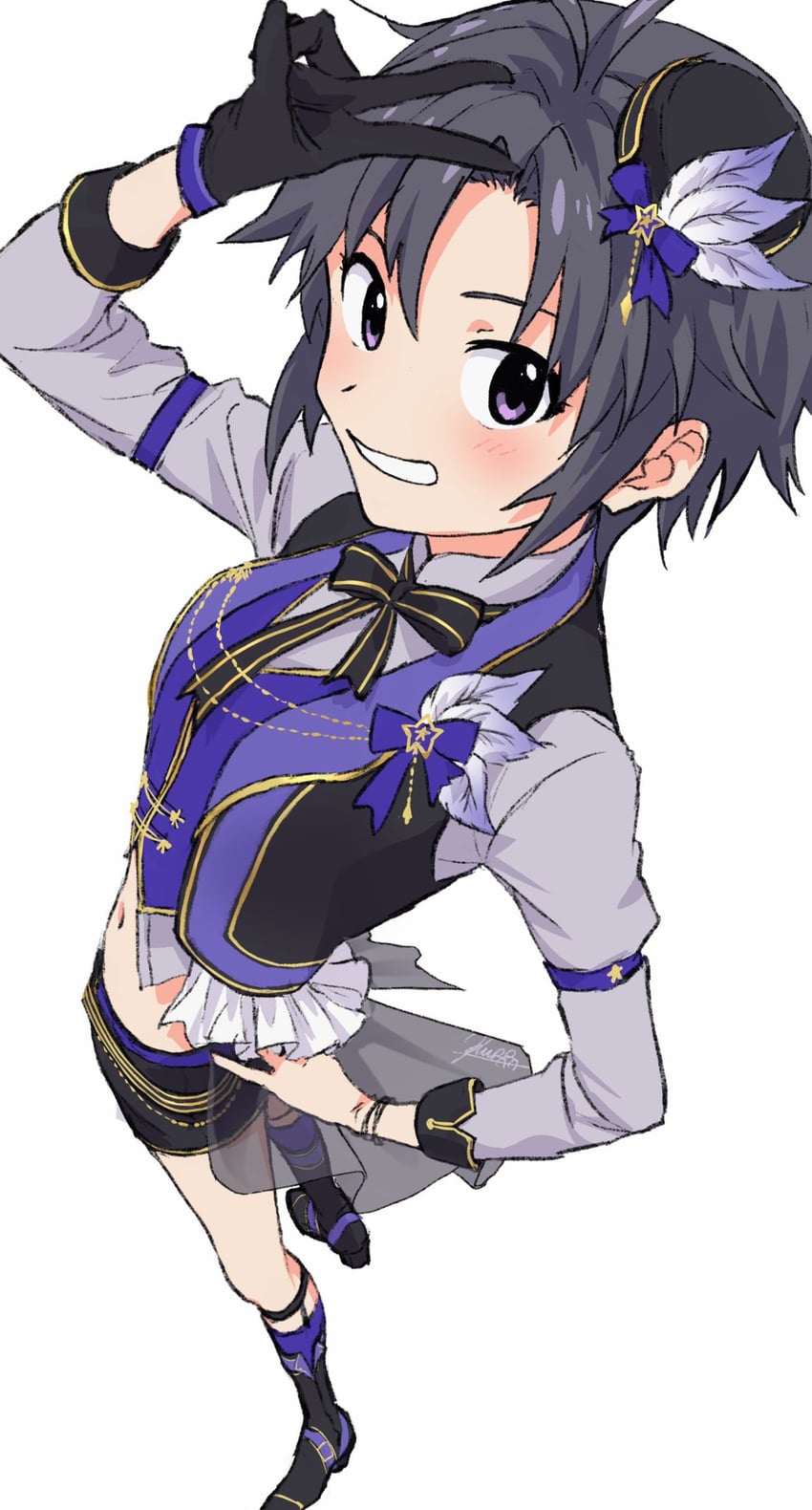 kikuchi makoto (idolmaster and 2 more) drawn by kura_rart