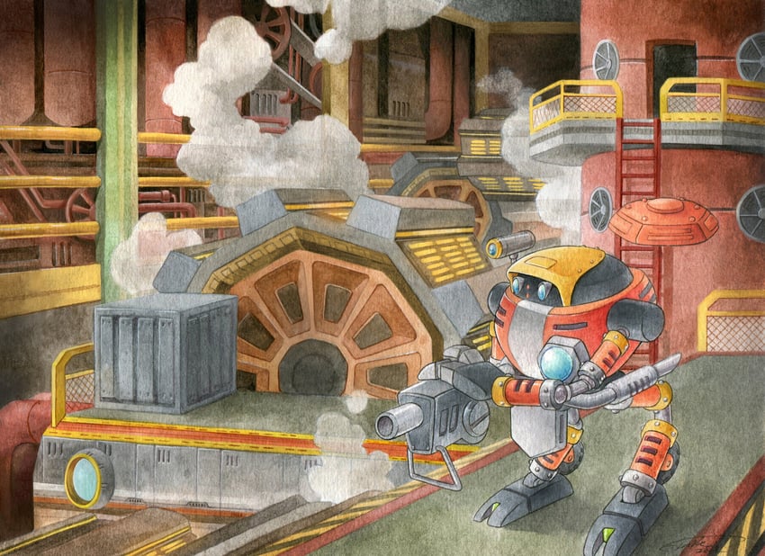 e-102 gamma (sonic and 1 more) drawn by finik