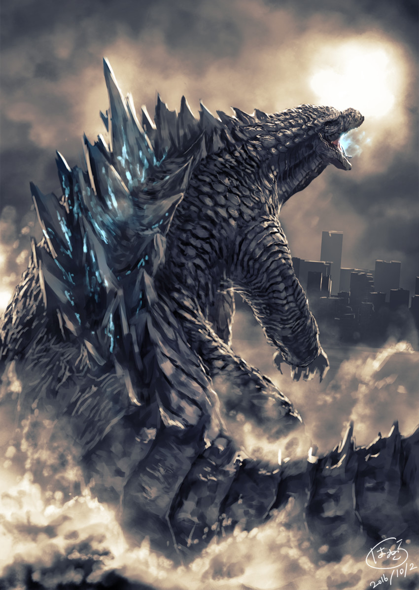 godzilla (monsterverse and 1 more) drawn by hanekura_bou