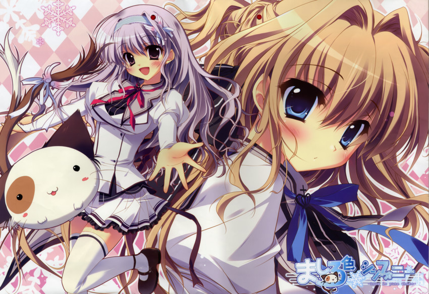 sena airi, pan-nya, and amaha miu (mashiroiro symphony) drawn by izumi_tsubasu
