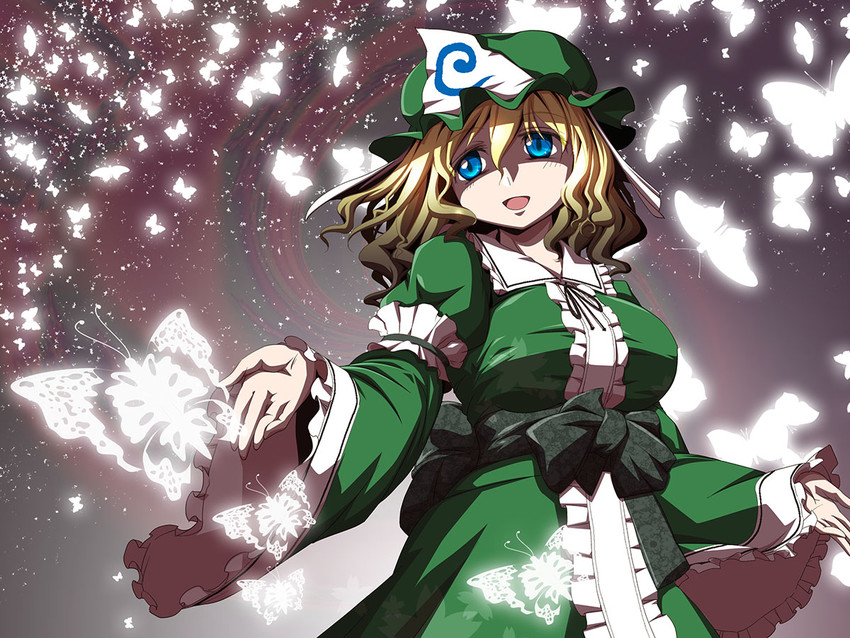 saigyouji yuyuko (touhou) drawn by chamupei