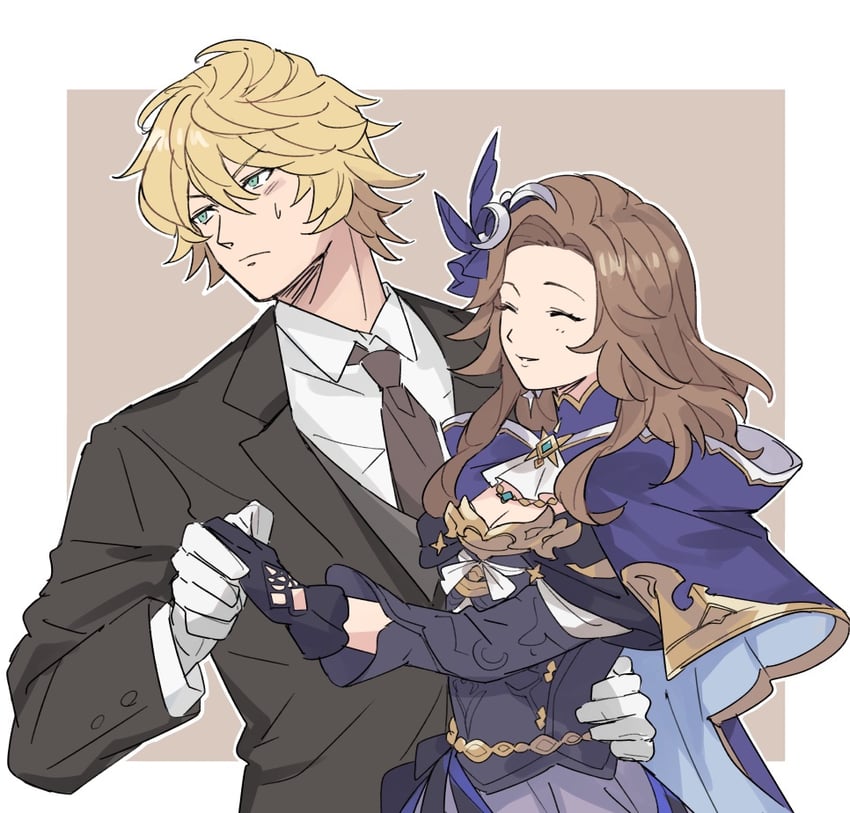 gawain and florence (granblue fantasy) drawn by minatomo_(guydecca)