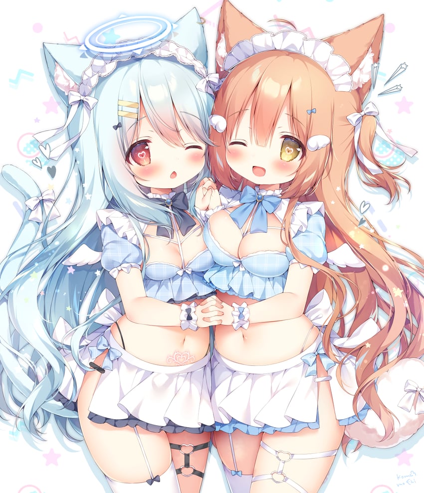 komako and lapilis (original) drawn by momozu_komamochi
