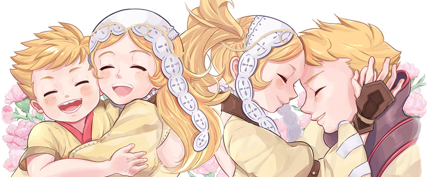 lissa and owain (fire emblem and 1 more) drawn by omote-geppo