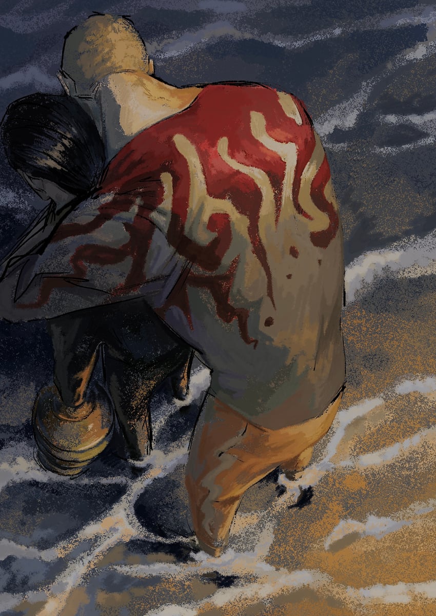 donquixote doflamingo and crocodile (one piece) drawn by mizuki_1129