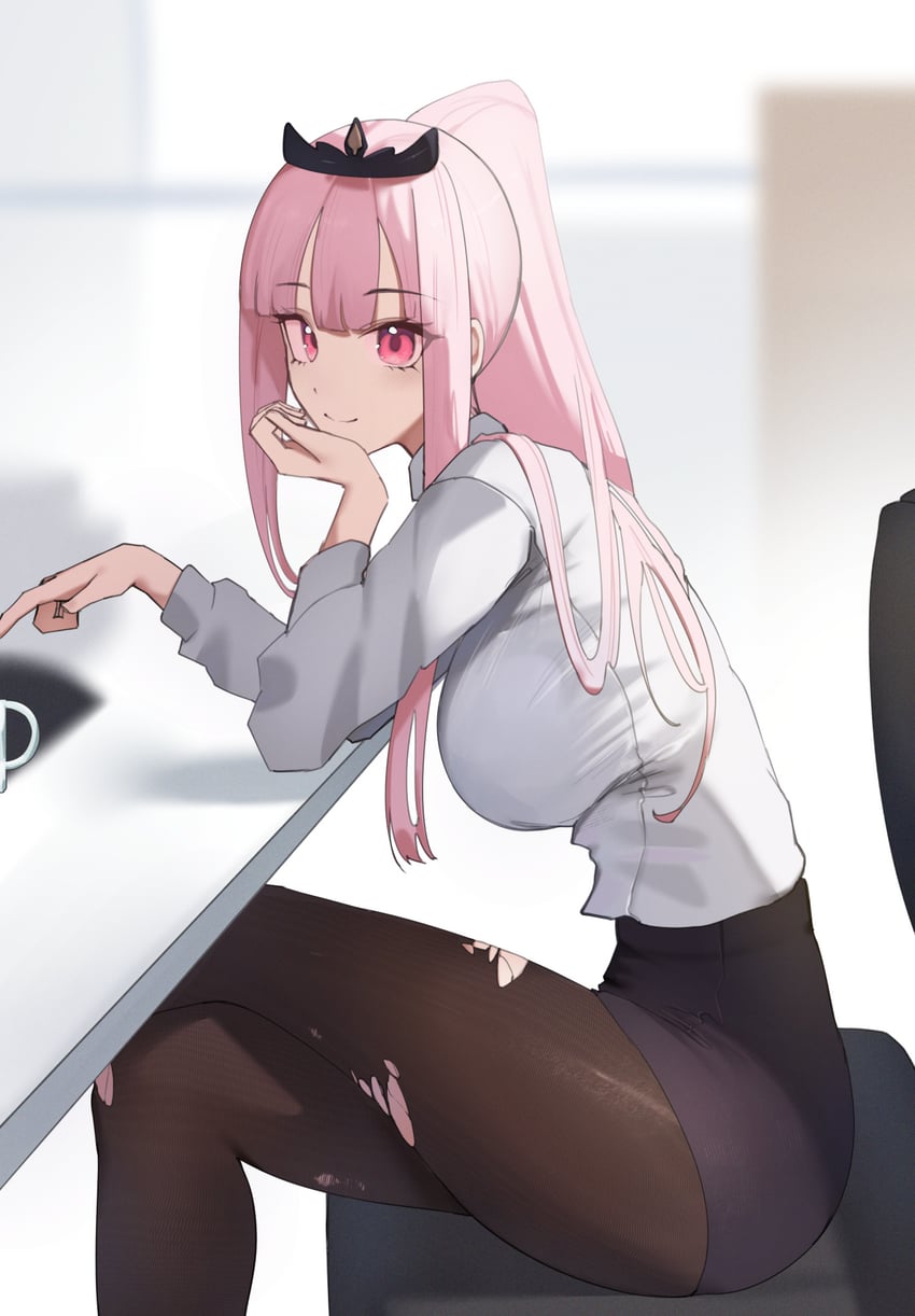 mori calliope (hololive and 1 more) drawn by o22no