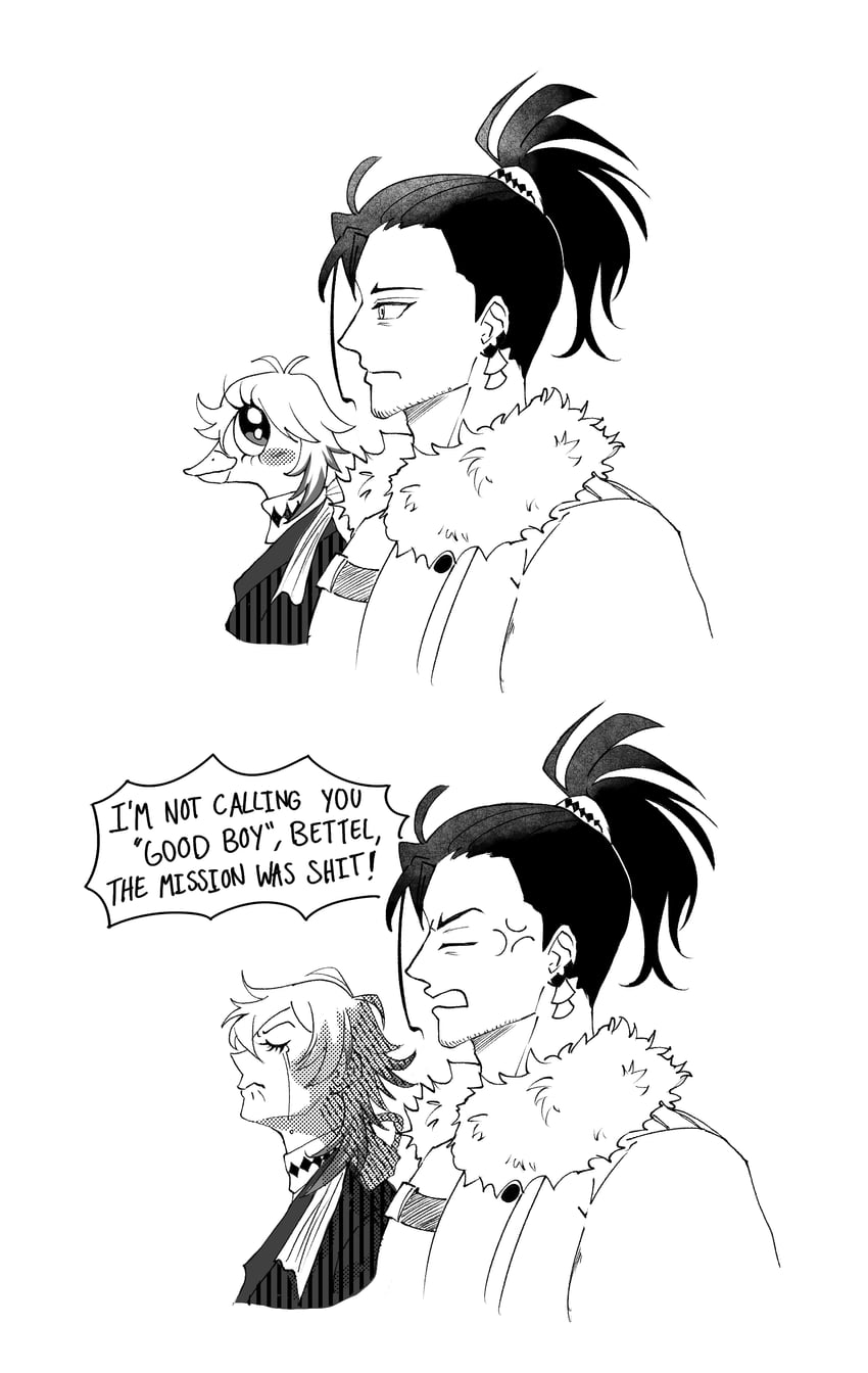 gavis bettel and josuiji shinri (holostars and 1 more) drawn by ibisiro
