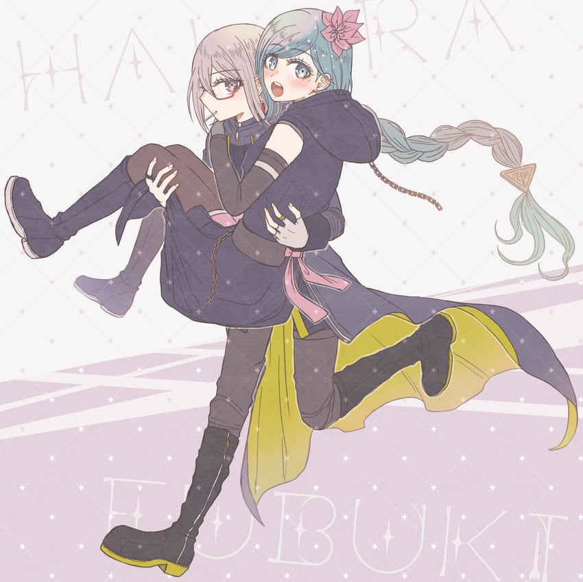 halara nightmare and fubuki clockford (master detective archives: rain code) drawn by mui_(kusurinomitai)