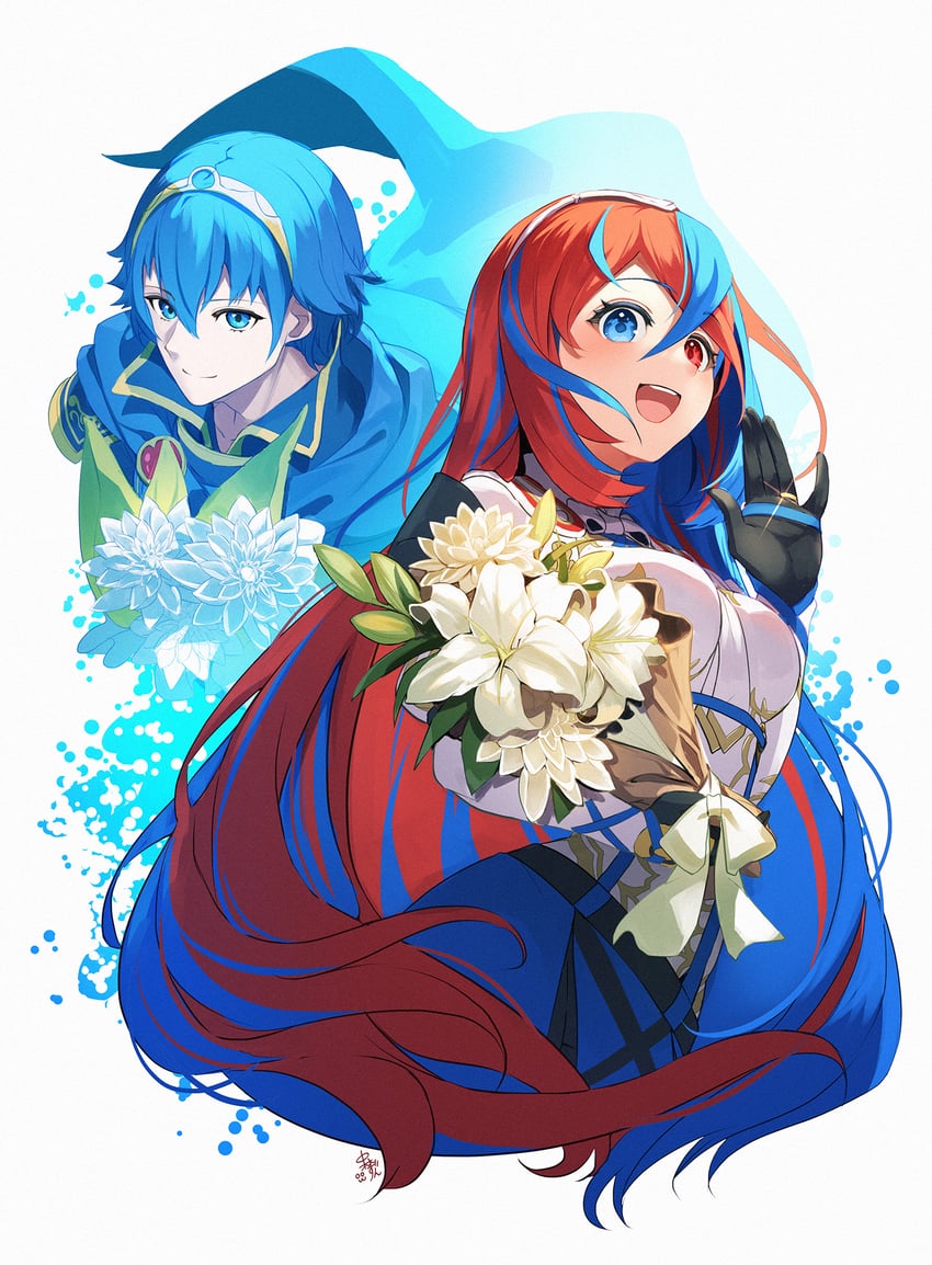 female alear and marth (fire emblem and 1 more) drawn by nakabayashi_zun