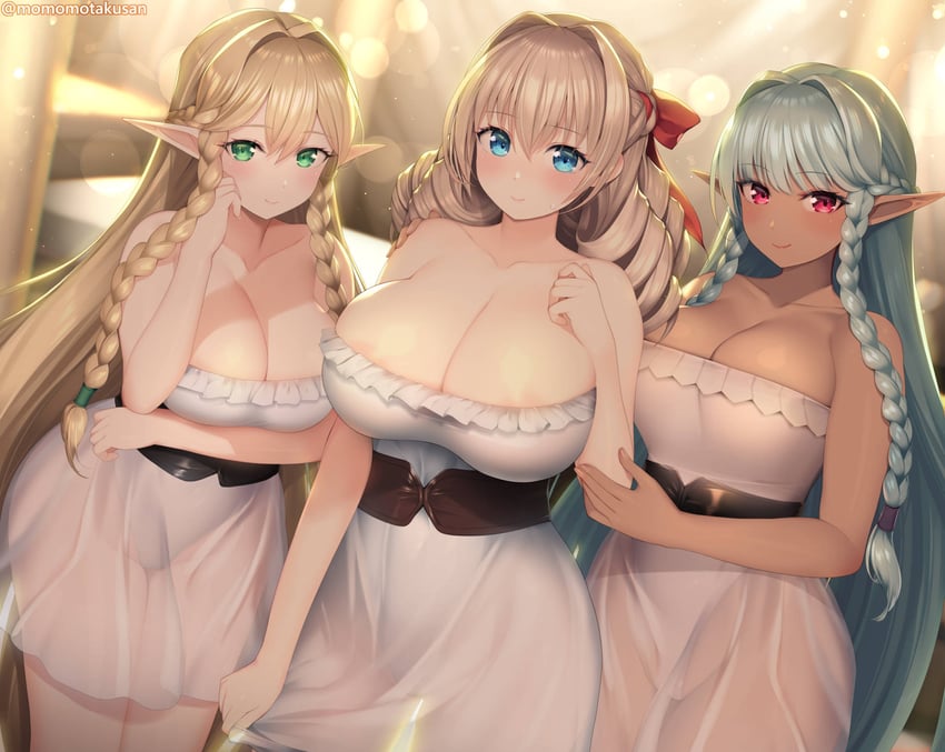 rosalinde, scarlett, and eltolinde (unicorn overlord) drawn by kashiwamochi_yomogi