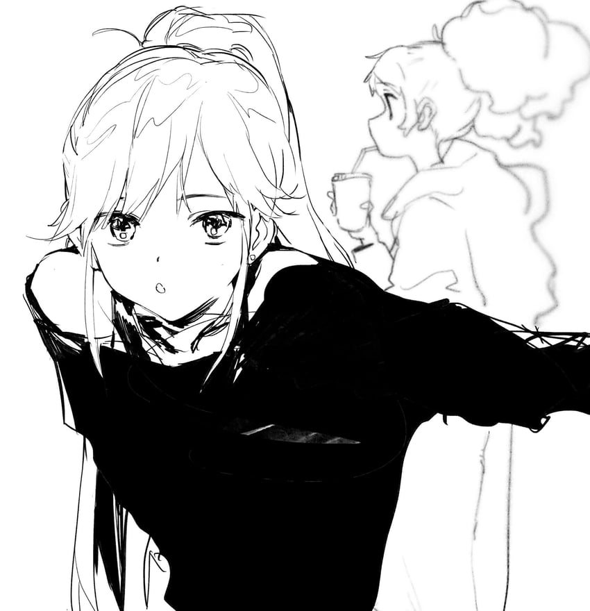 saegusa kii and otoshiro seira (aikatsu!) drawn by suiso_(owp)