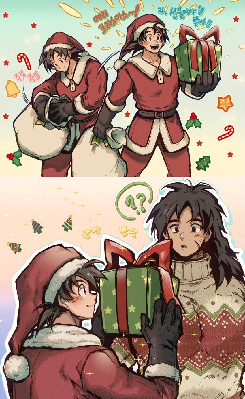 son goku and broly (dragon ball and 2 more) drawn by hano_(hanos91)