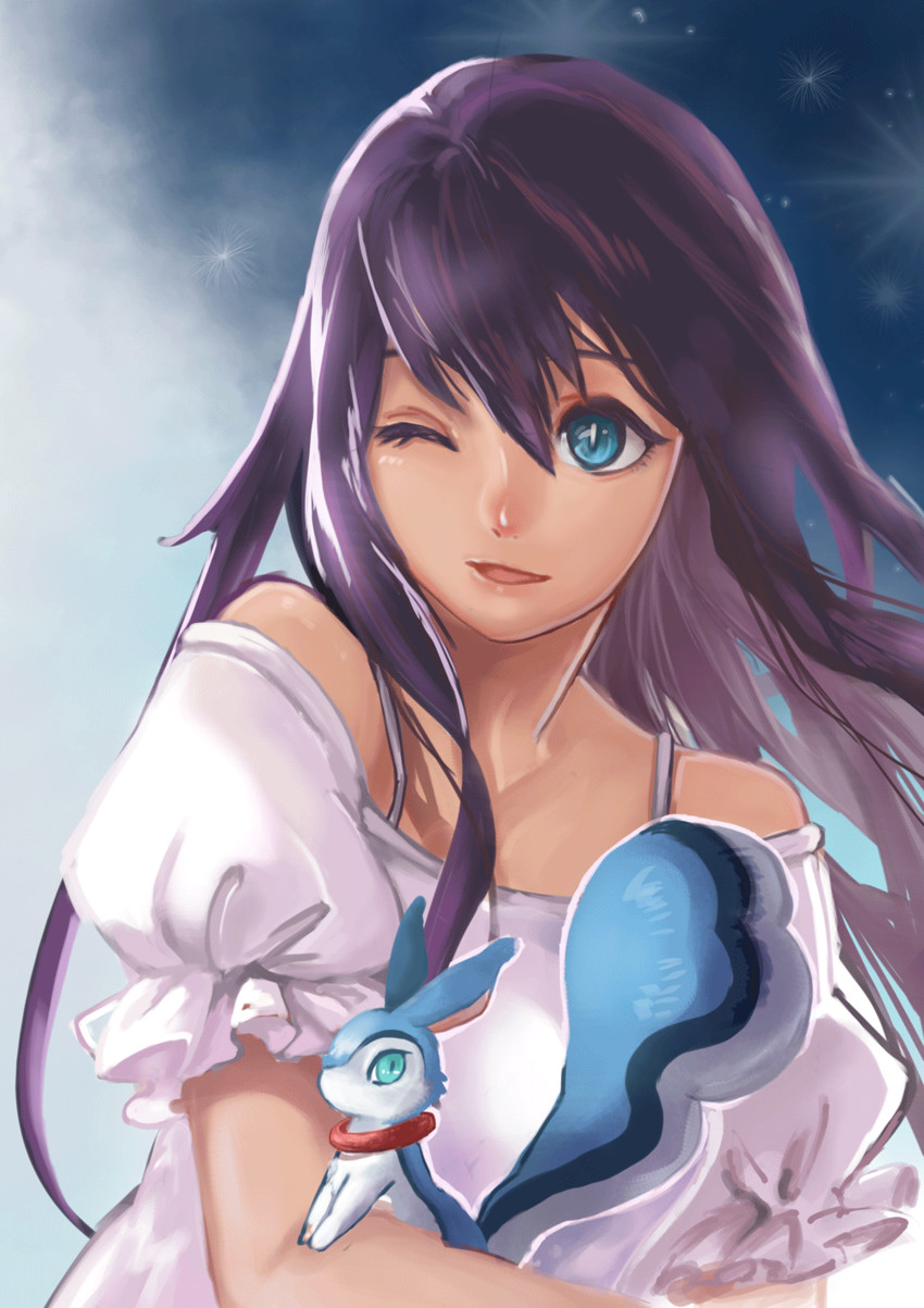 mutou hana and pitz (captain earth) drawn by liliore_(l.ily)