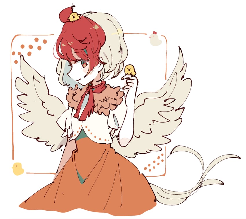 niwatari kutaka (touhou) drawn by mozukuzu_(manukedori)