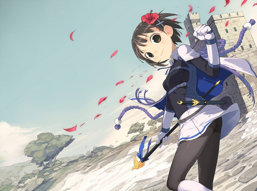 tsurugi no joou to rakuin no ko drawn by uni_(plastic_girl)
