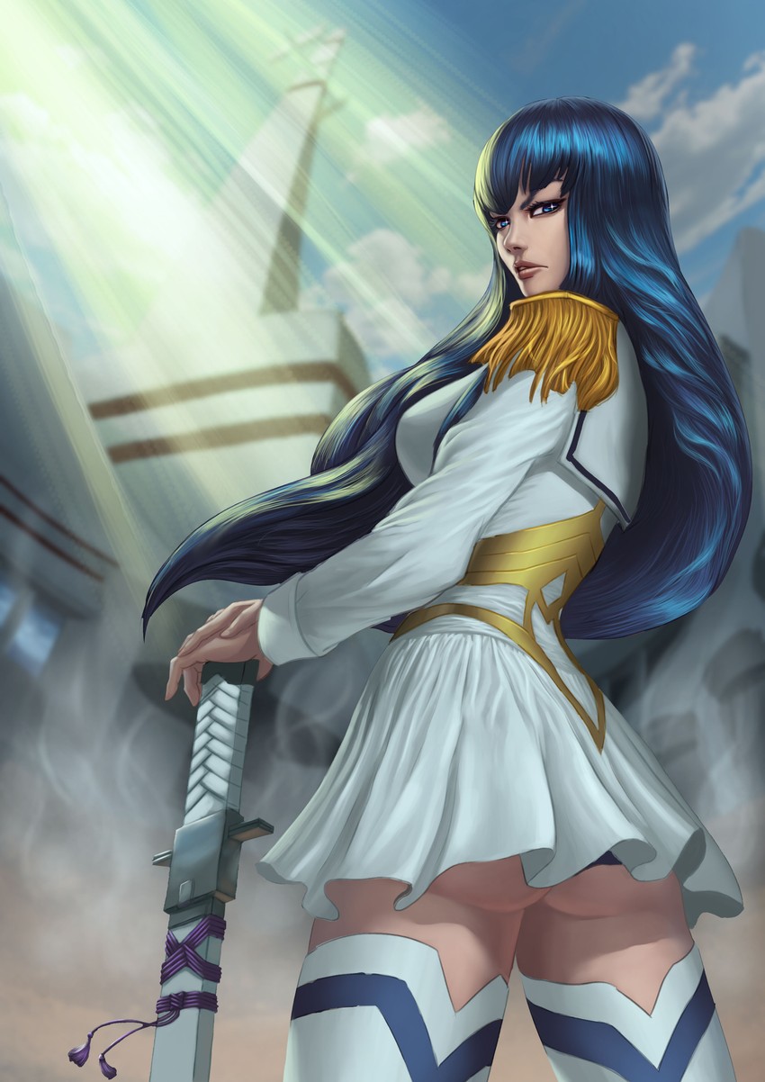 kiryuuin satsuki and junketsu (kill la kill) drawn by zamberz