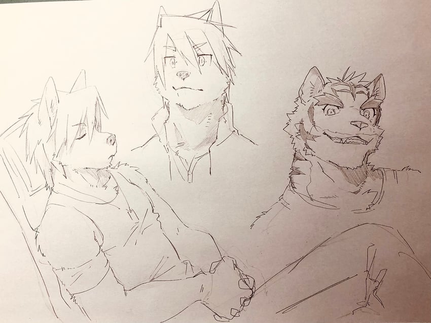 kouya aotsuki and torahiko oshima (morenatsu) drawn by indeigo15